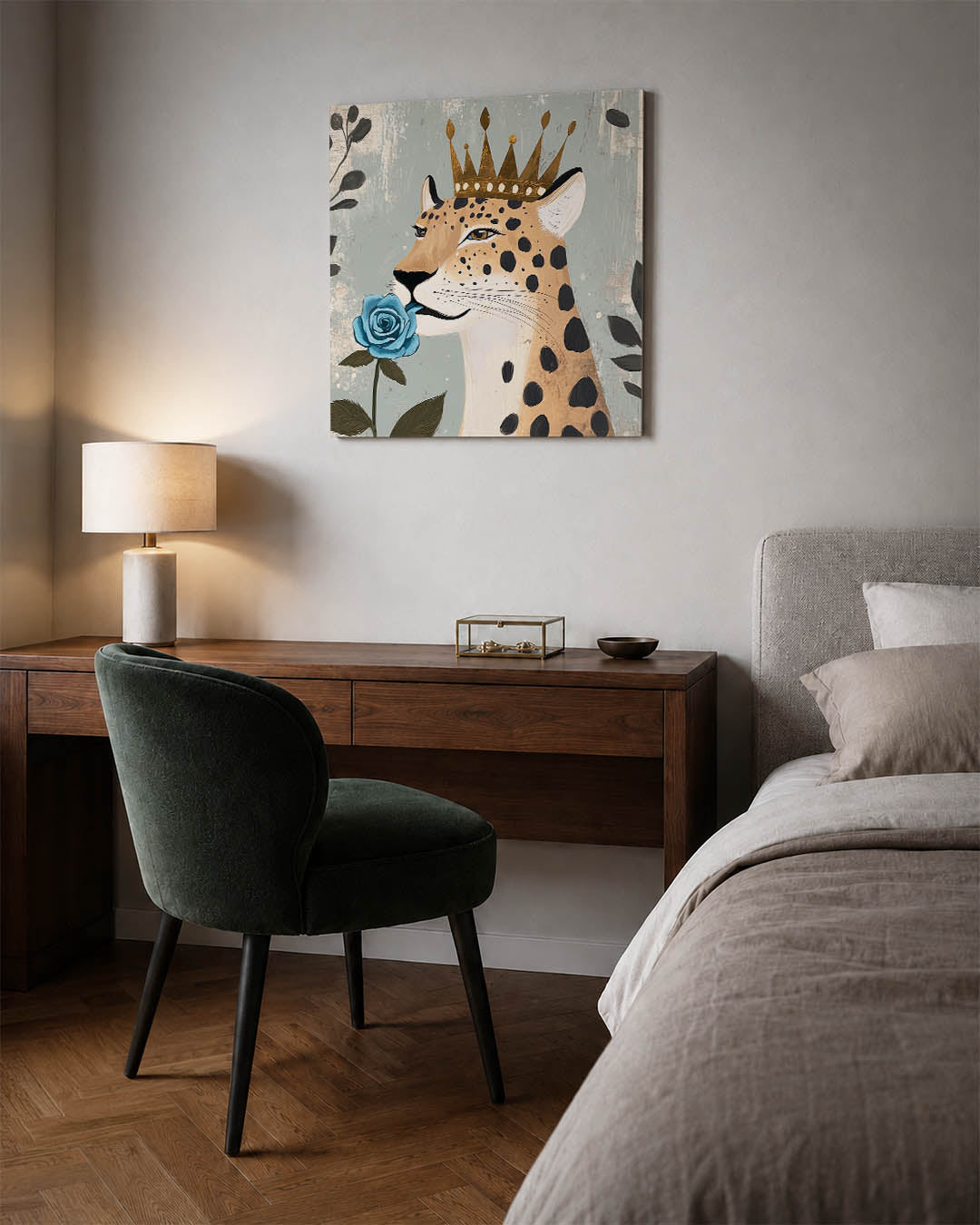 Majestueuze luipaard Kunstwerk