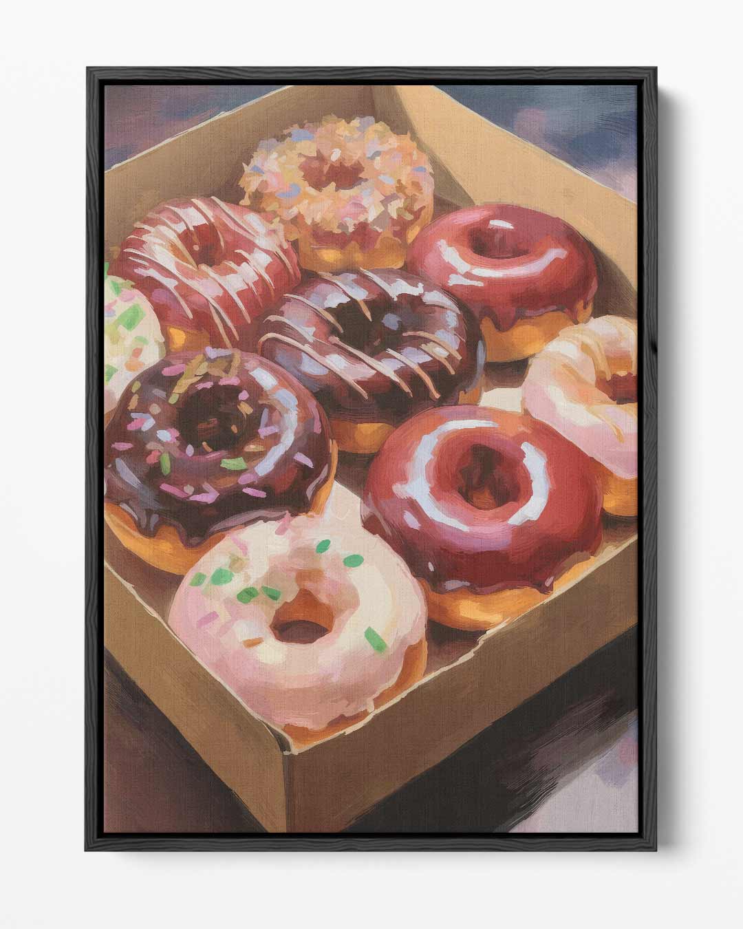 Verrukkelijke Donut Fantasie Kunstwerk-canvas-dibond-plexiglas-wanddecoratie-WallArtistic