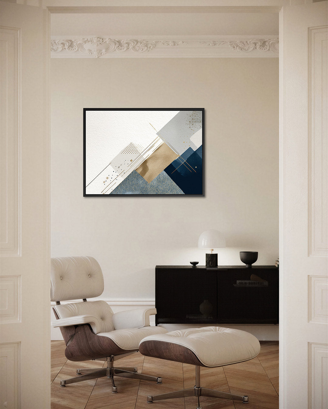 Geometrische compositie Kunstwerk