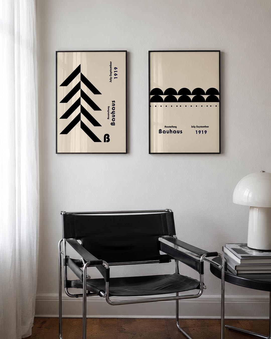 Zwart wit pijlen Posterset