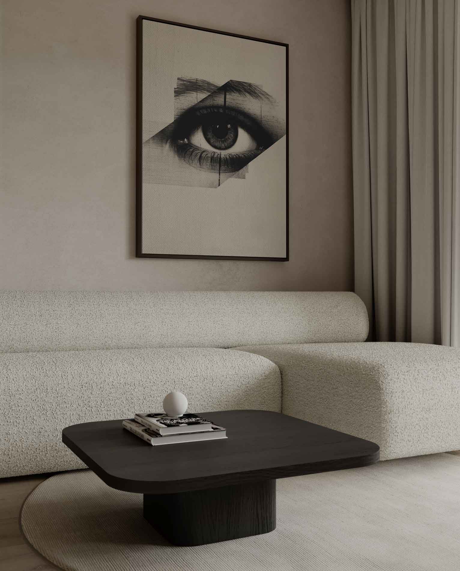 Oog van Mysterie Kunstwerk-canvas-dibond-plexiglas-wanddecoratie-WallArtistic