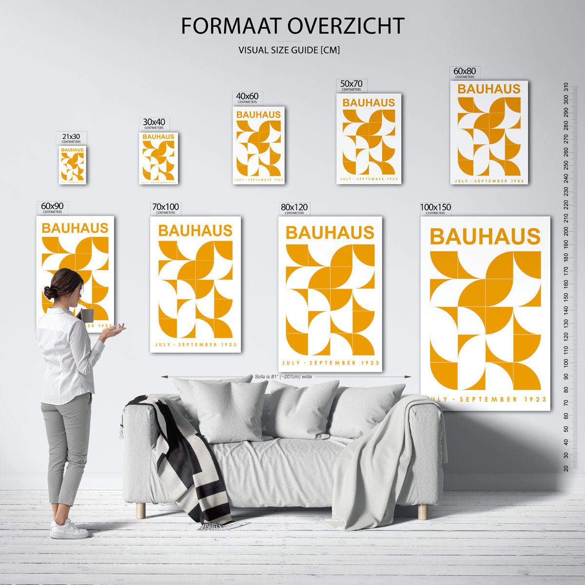 Vormritme en kleur Poster
