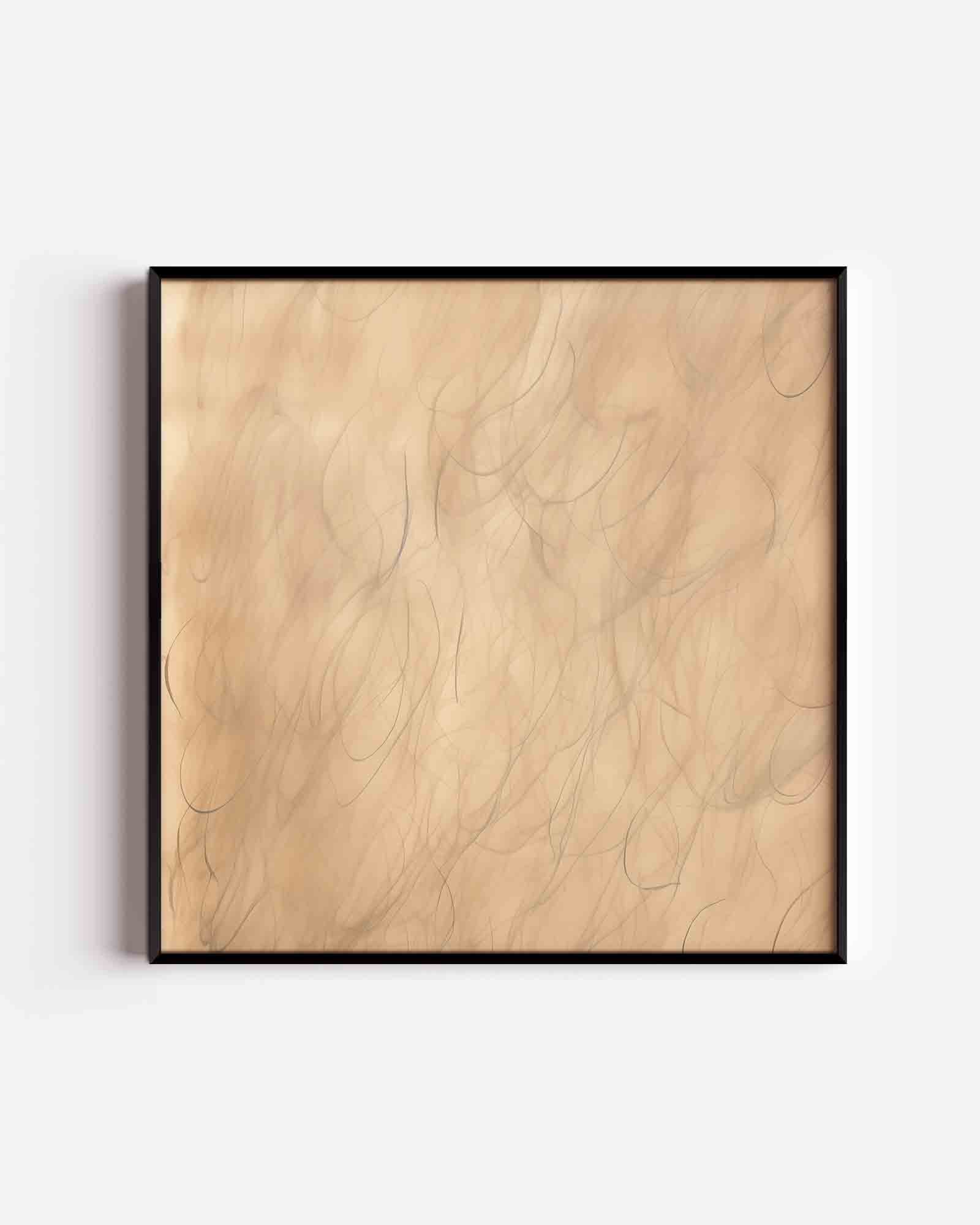 Beige lijnen Poster