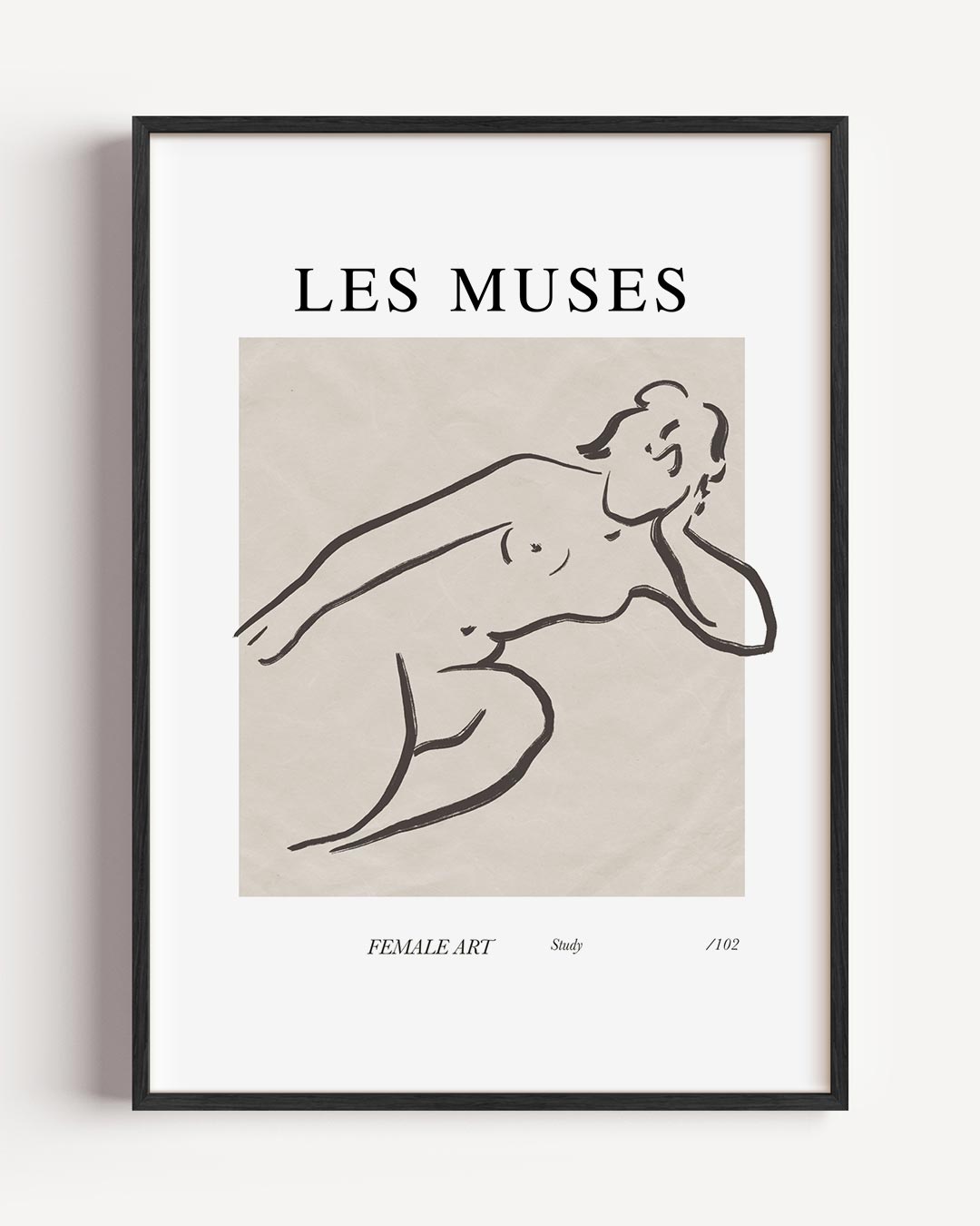 Les Muses Minimalistische Kunstposter-WallArtistic