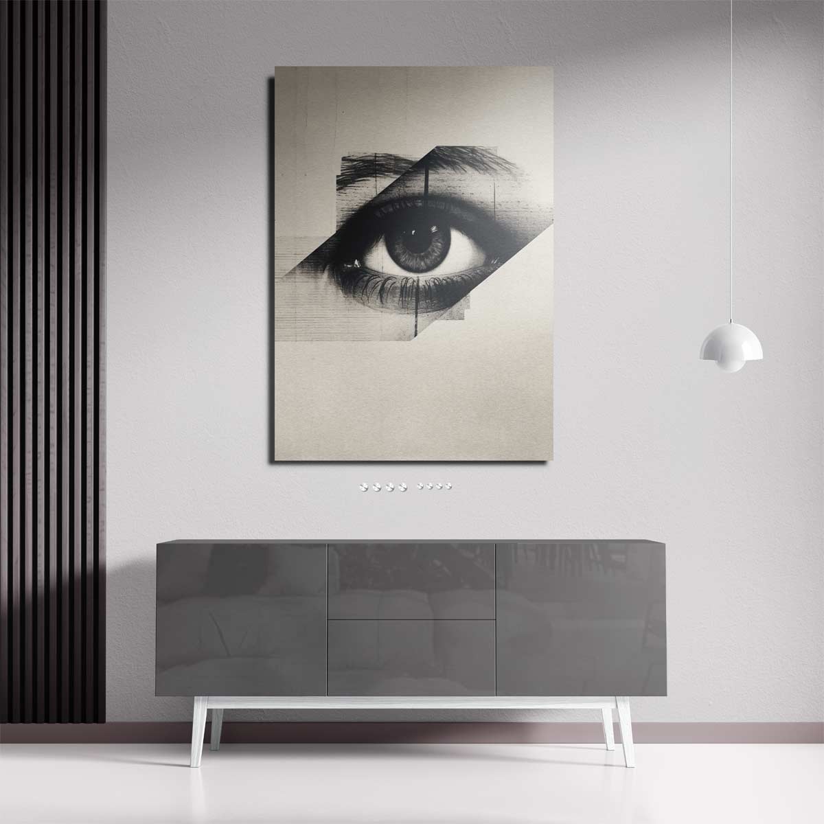 Oog van Mysterie Kunstwerk-canvas-dibond-plexiglas-wanddecoratie-WallArtistic
