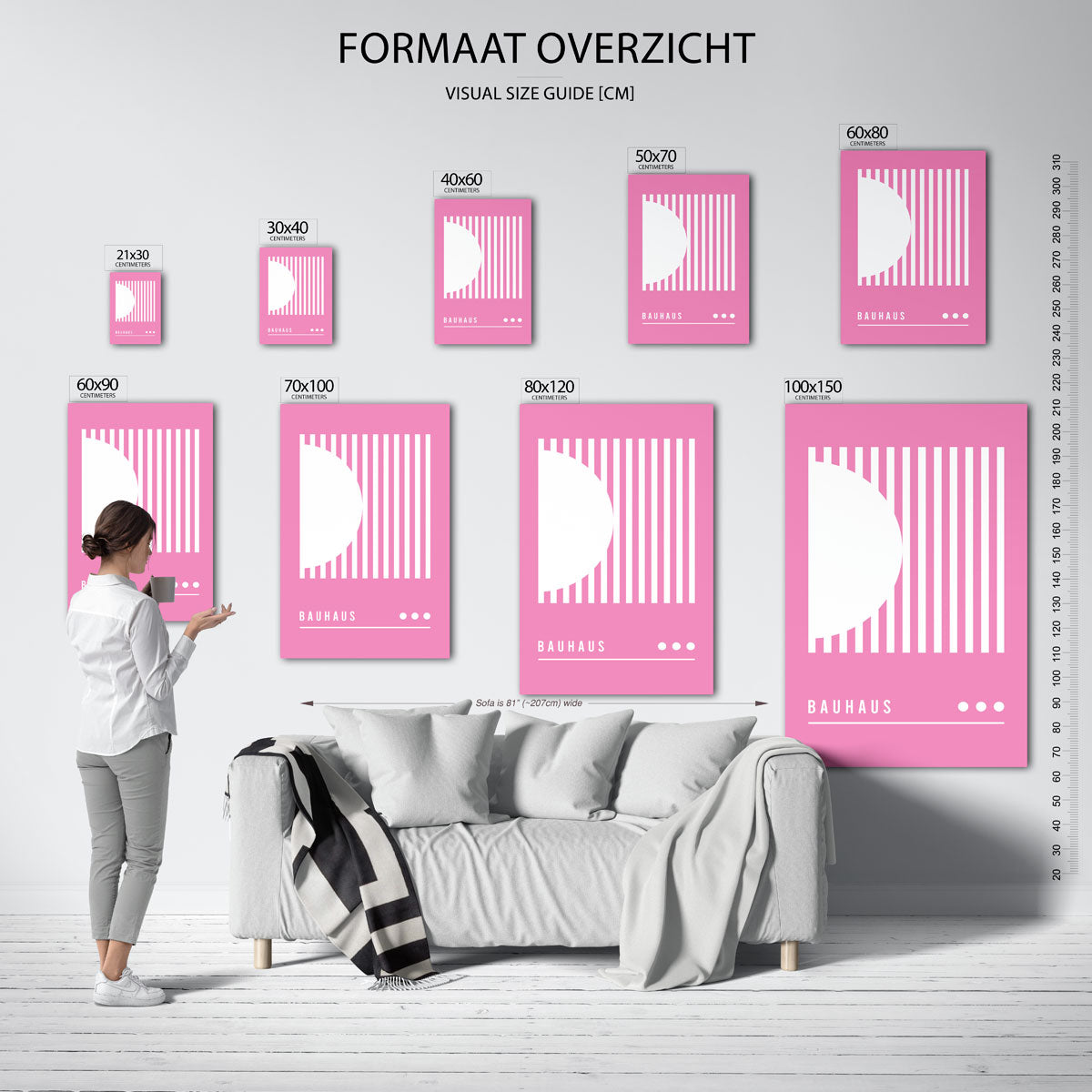 Lijnen en vlakken Poster