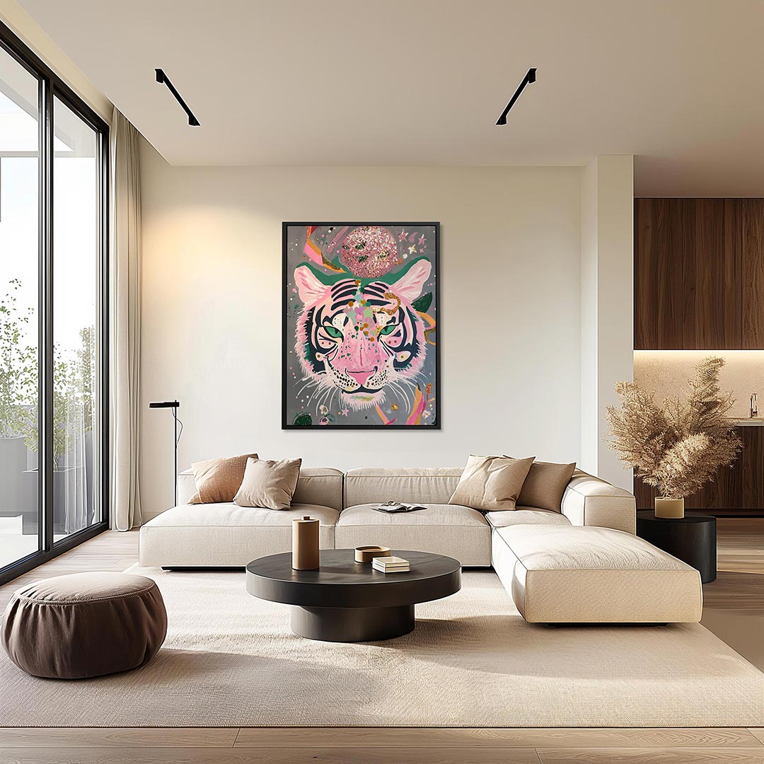 Kleurrijke tijger Kunstwerk
