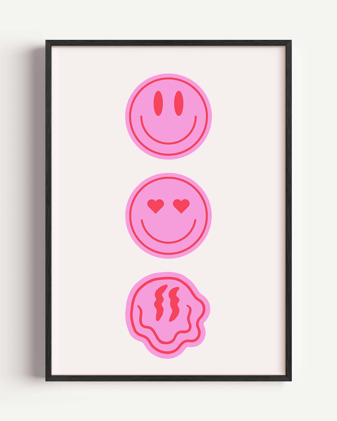 Kleurrijke Emoticon Vibes Poster