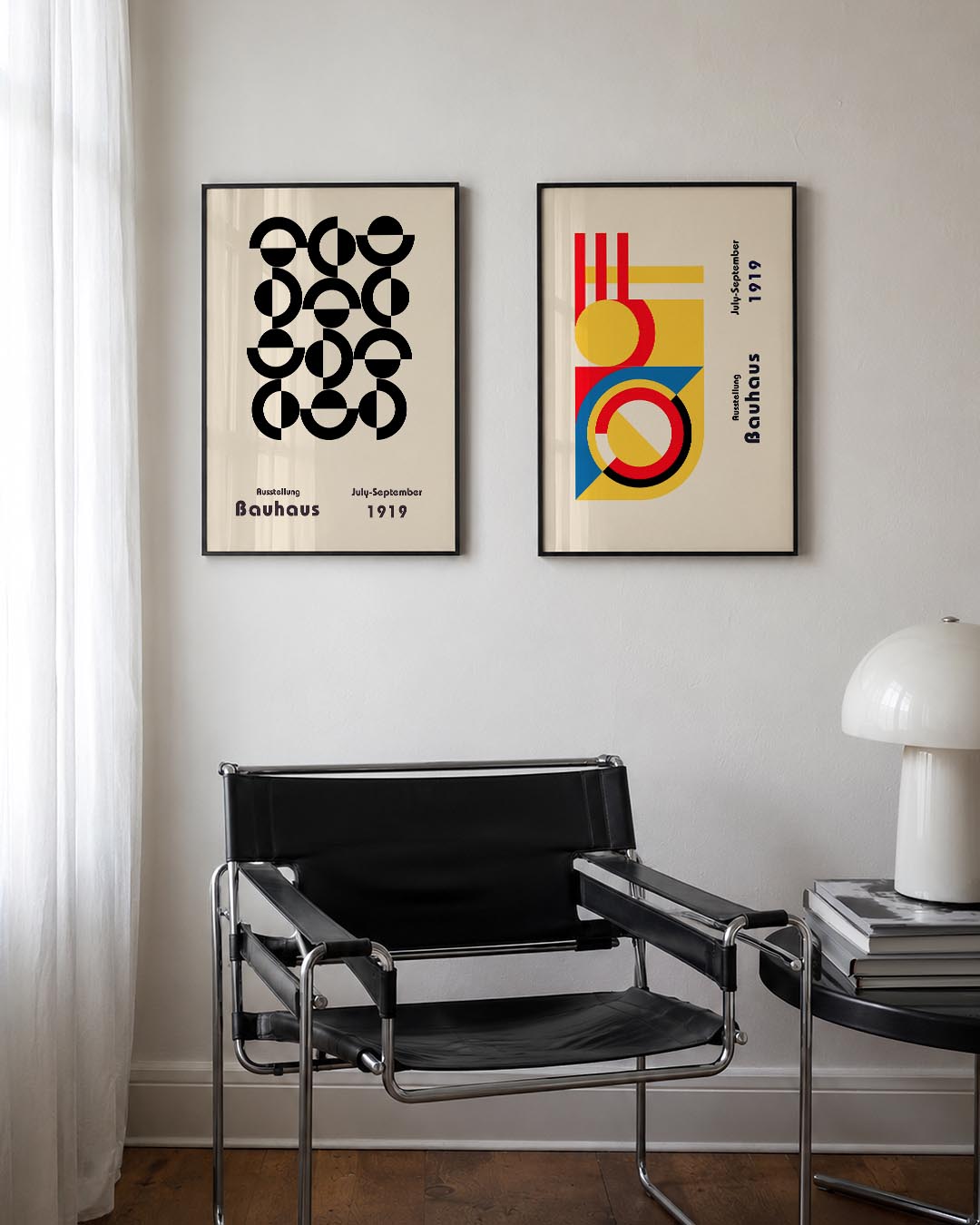 Cirkelpatroon en vlakken Posterset