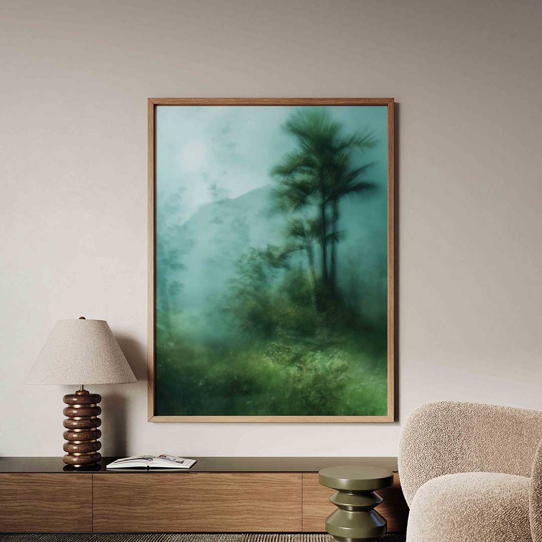 Mistige bomen Poster