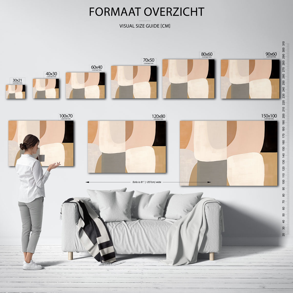 Abstracte vormen Poster