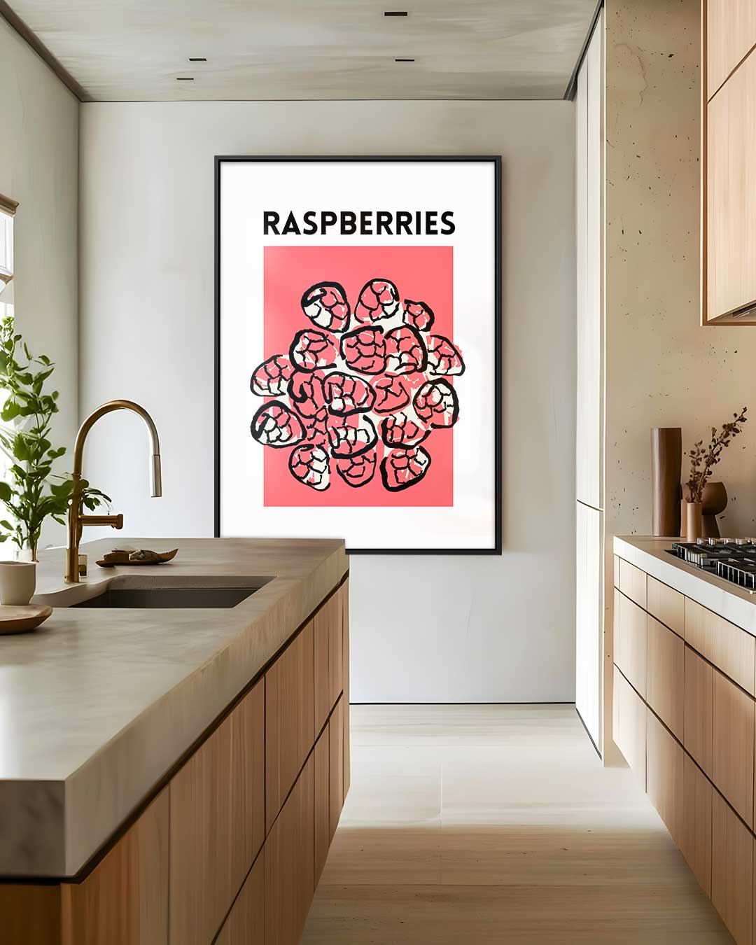 Frisse Frambozen Kunst Kunstwerk-canvas-dibond-plexiglas-wanddecoratie-WallArtistic