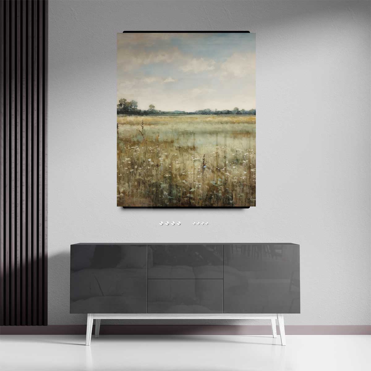 Zomers Veldlandschap Kunstwerk-canvas-dibond-plexiglas-wanddecoratie-WallArtistic