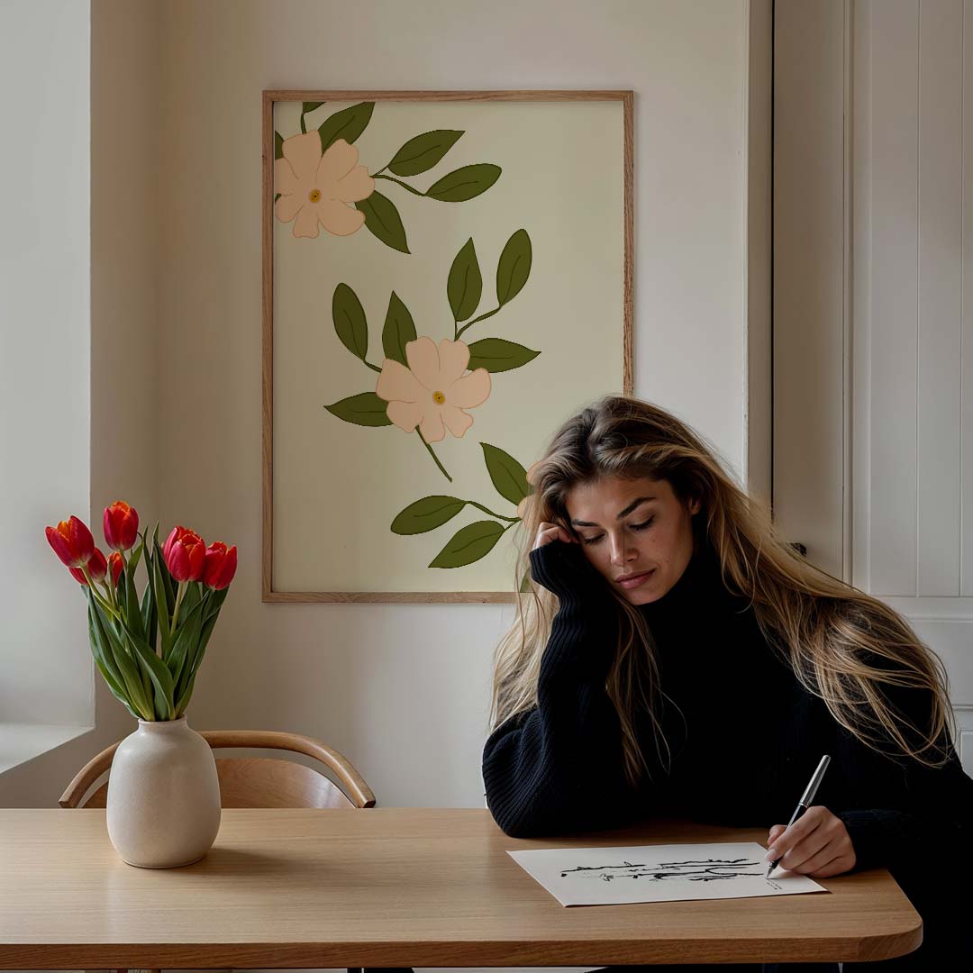 Tijdloze Bloemenpracht Poster-WallArtistic