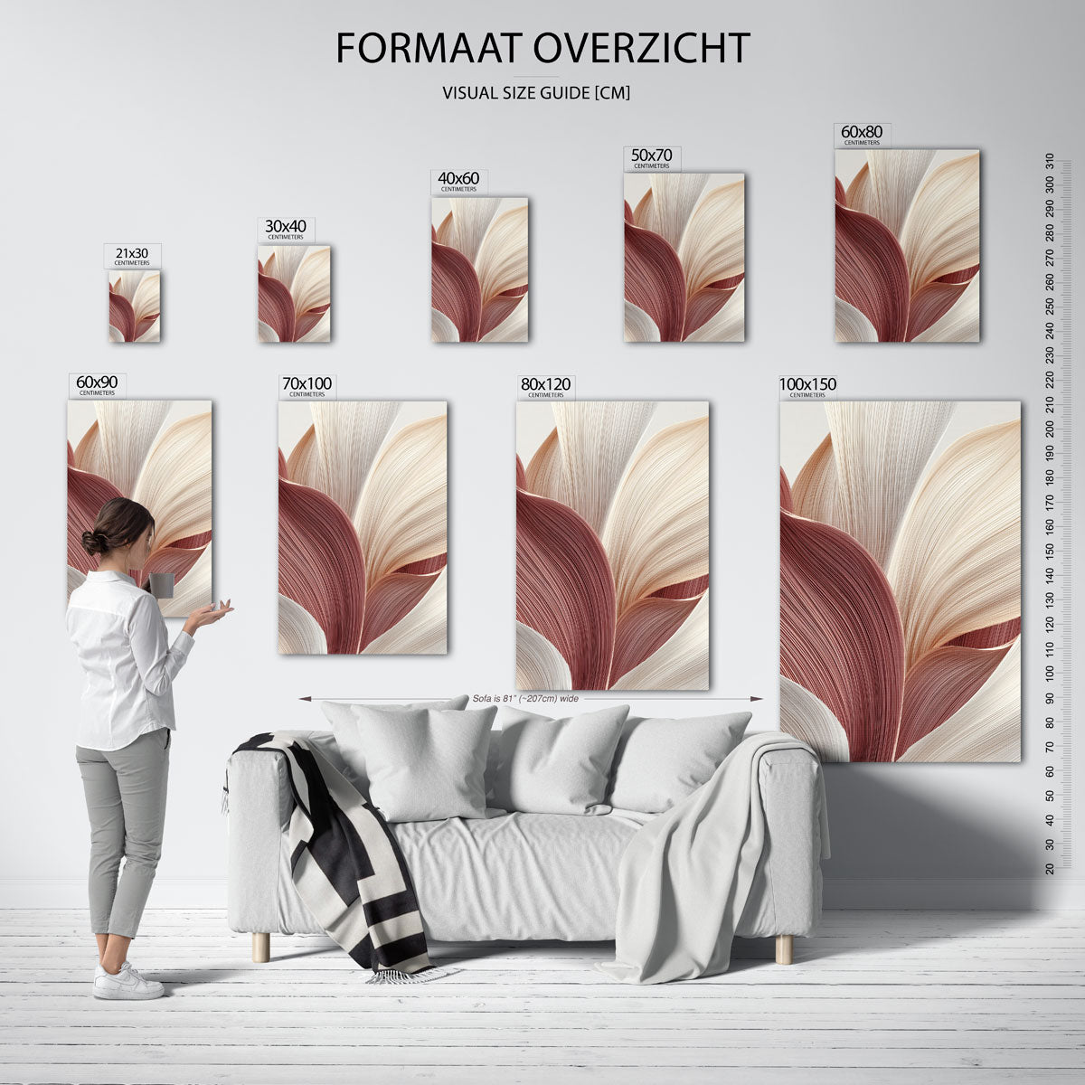 Golvende lijnen Poster