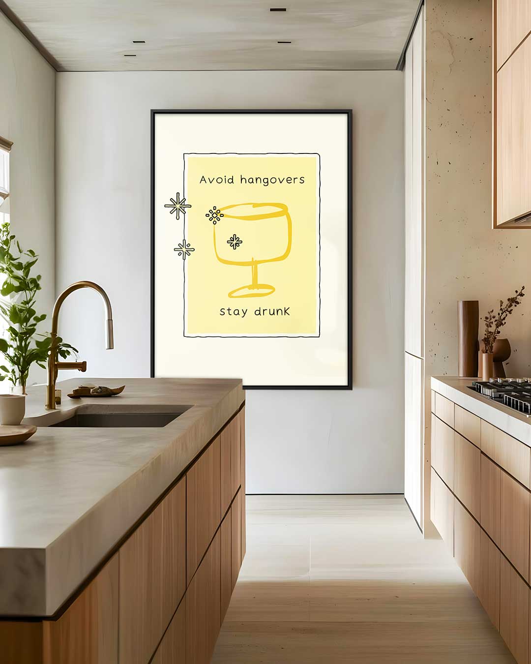 Humoristisch Drankkunstwerk Kunstwerk-canvas-dibond-plexiglas-wanddecoratie-WallArtistic