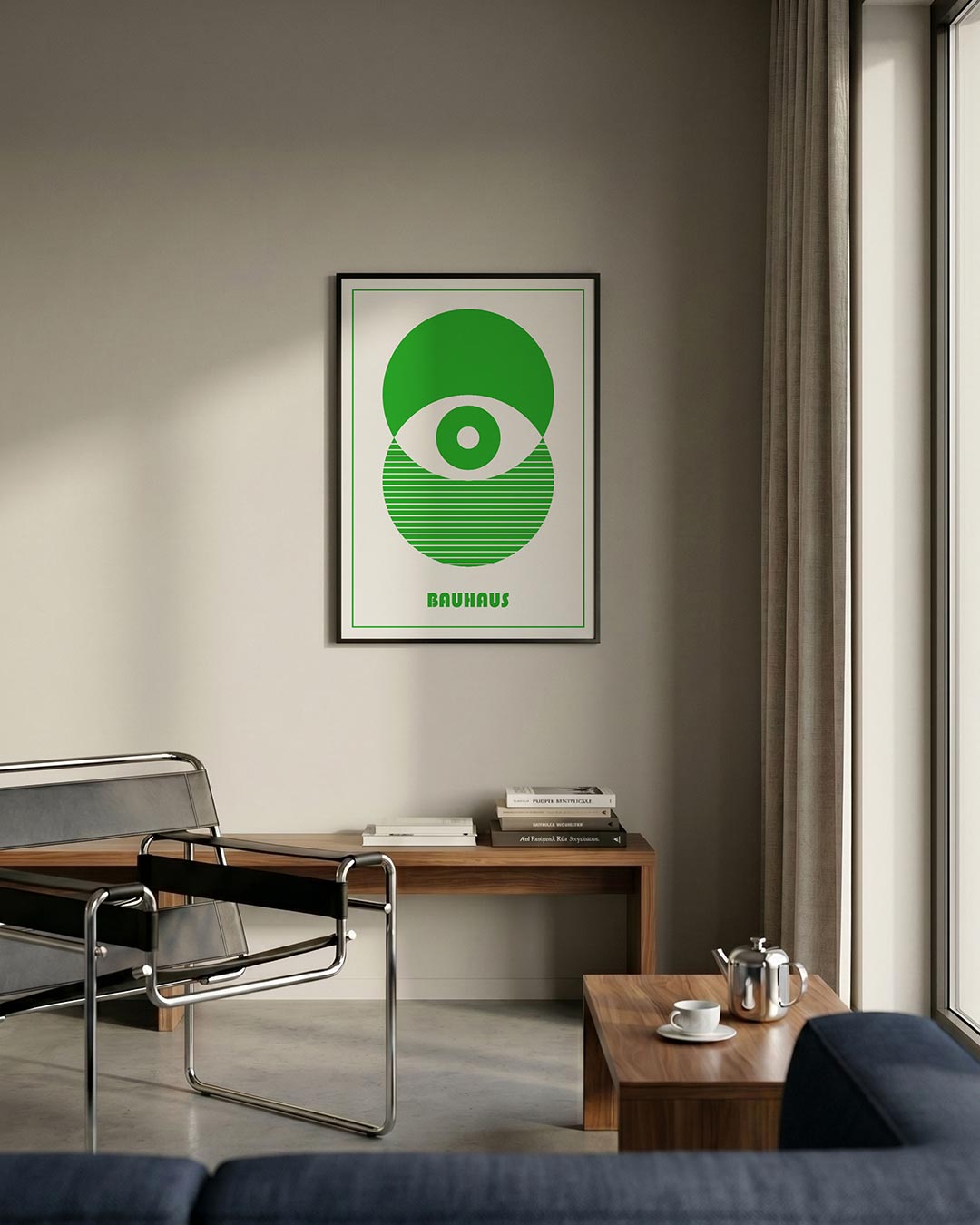Groene cirkelpatronen Poster