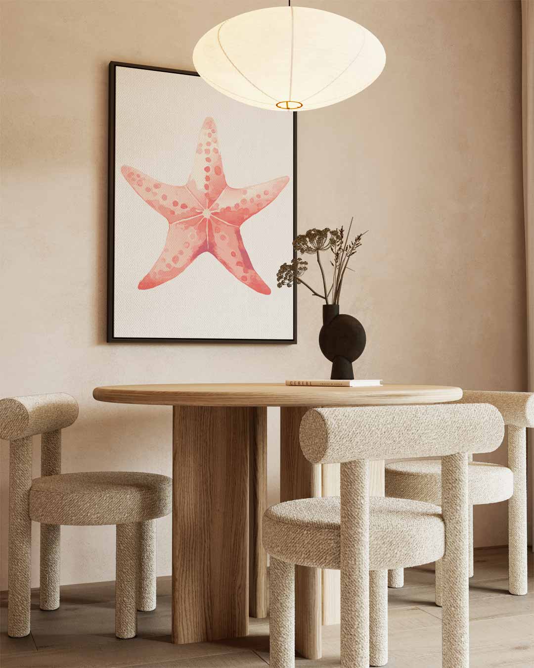 Vrolijke Zeester Kunstwerk-canvas-dibond-plexiglas-wanddecoratie-WallArtistic
