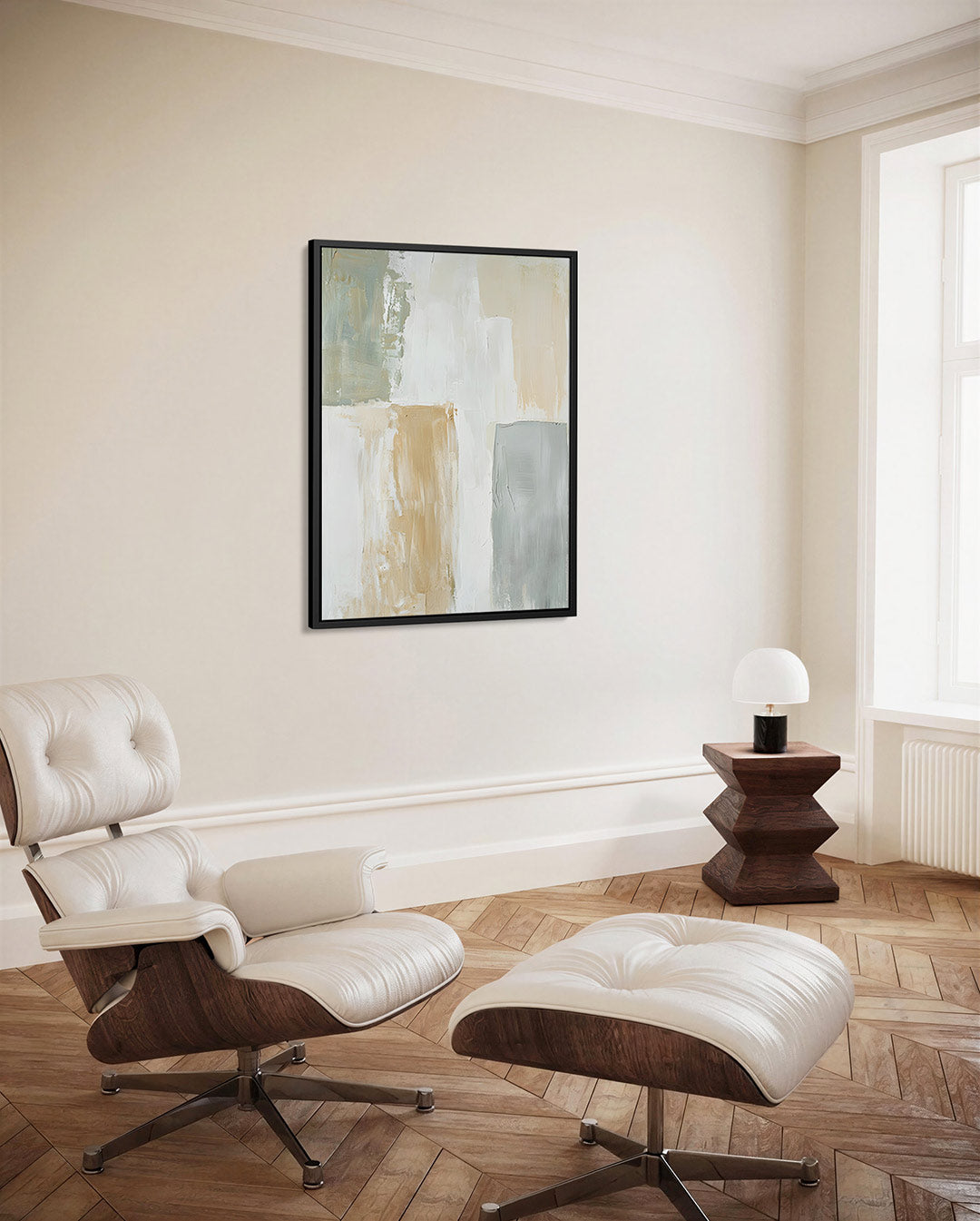 Zachte kleuren compositie Kunstwerk