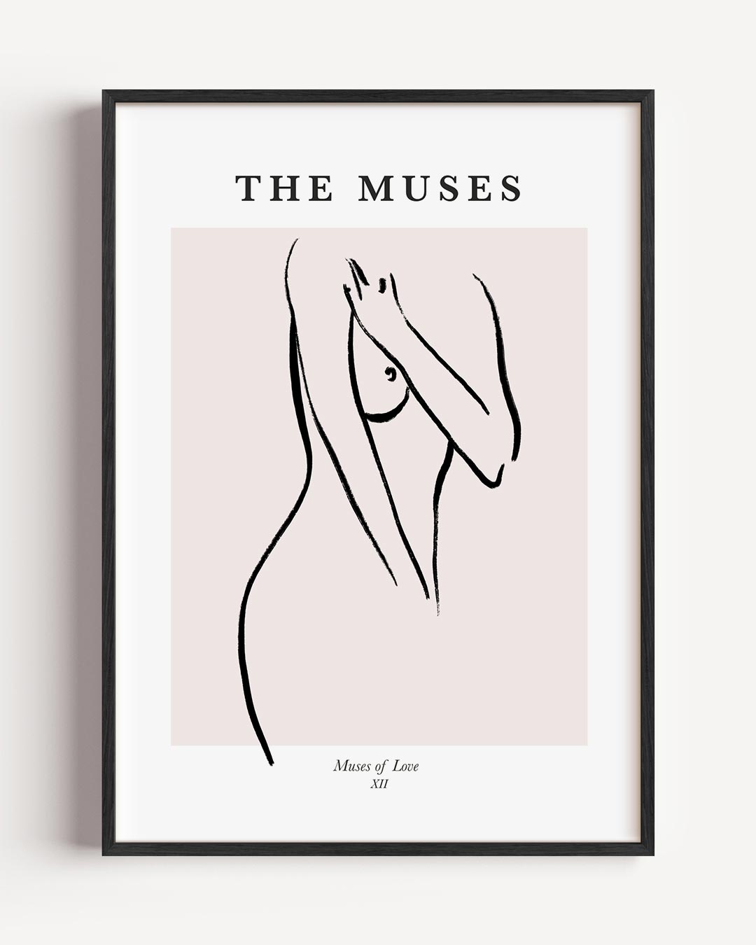 Elegante Lijntekening Muses Poster-WallArtistic