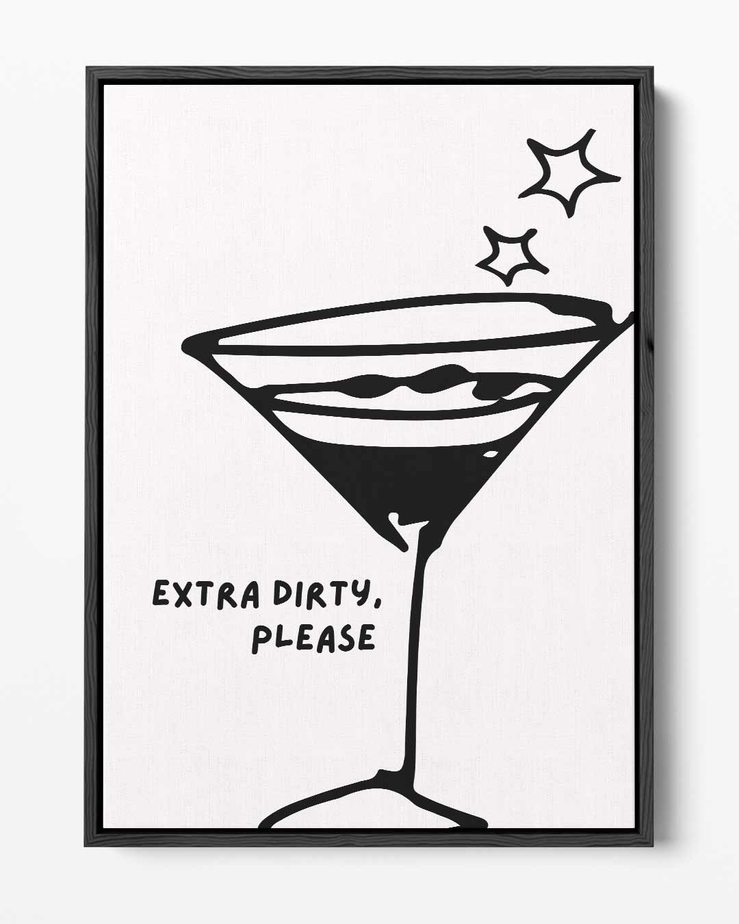 Stijlvolle Martini Illustratie Kunstwerk-canvas-dibond-plexiglas-wanddecoratie-WallArtistic