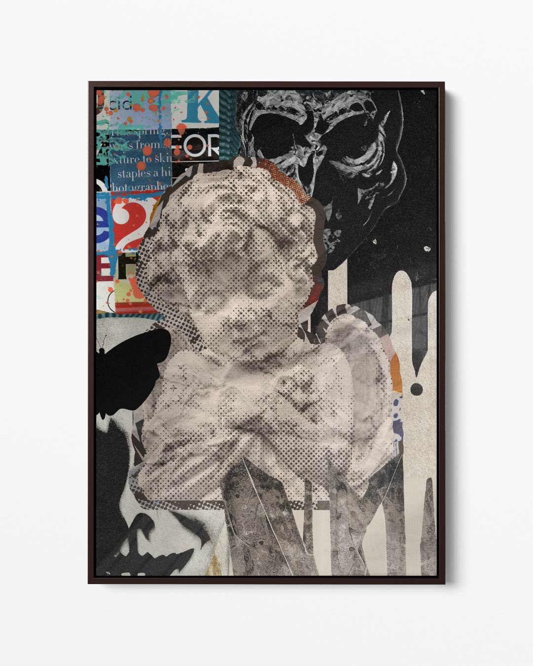 Modern Collage met Antieke Invloeden Kunstwerk-canvas-dibond-plexiglas-wanddecoratie-WallArtistic