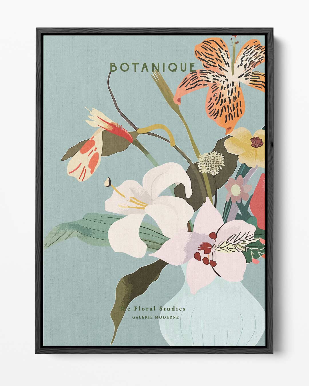 Botanique Bloemenpracht Kunstwerk-canvas-dibond-plexiglas-wanddecoratie-WallArtistic