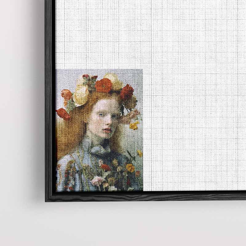 Bloemenpracht in Portret Kunstwerk-canvas-dibond-plexiglas-wanddecoratie-WallArtistic