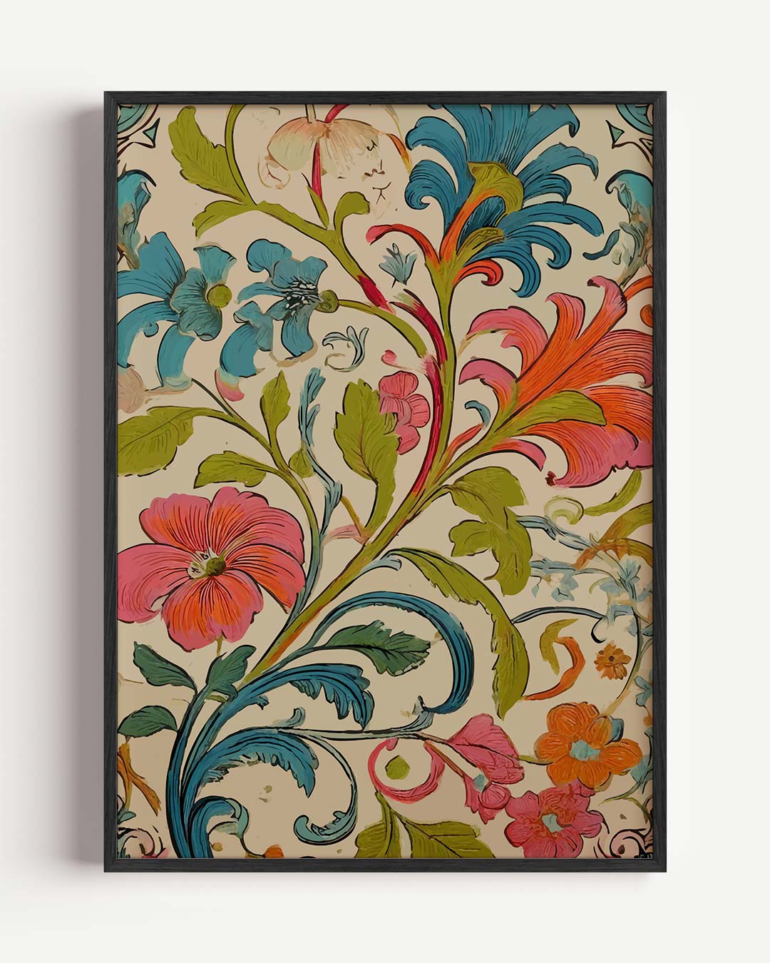 Vintage Bloemenpracht Poster
