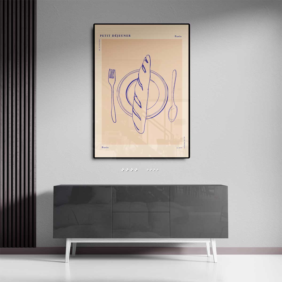 Ontbijt in Parijs Kunstwerk-canvas-dibond-plexiglas-wanddecoratie-WallArtistic