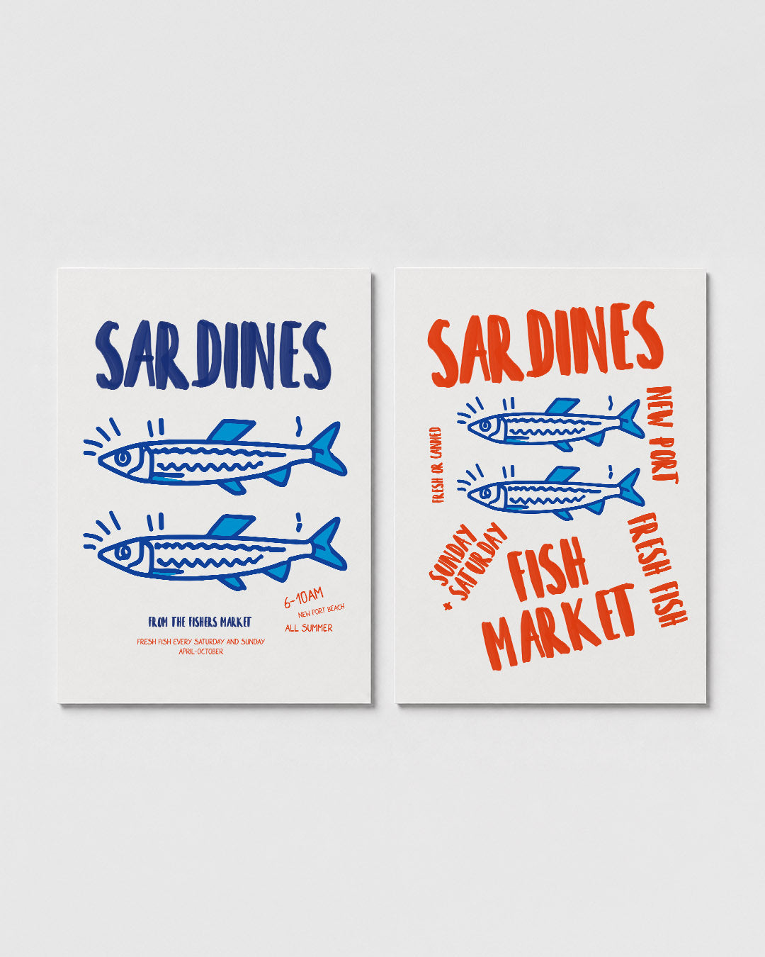 Visuele vissen Posterset