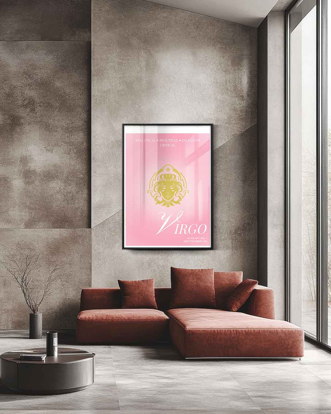 Sterrenbeeld Maagd Poster Kunstwerk-canvas-dibond-plexiglas-wanddecoratie-WallArtistic