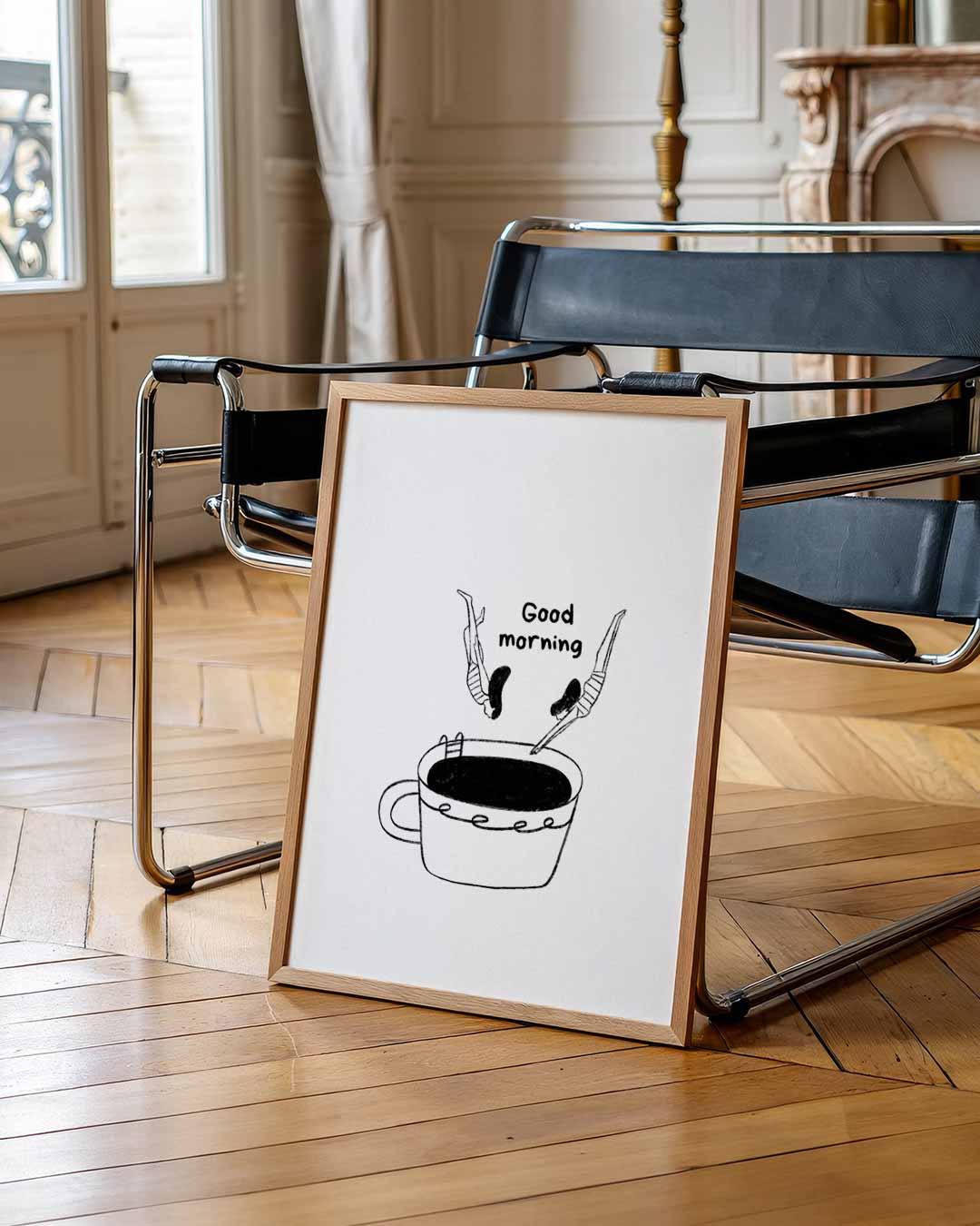Koffieduik Illustratie Poster