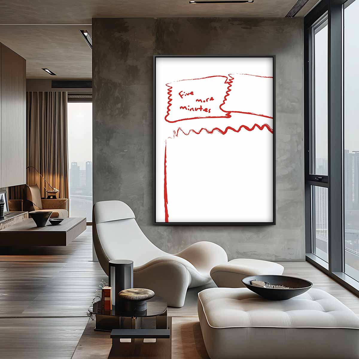 Vijf Minuten Meer Kunstwerk-canvas-dibond-plexiglas-wanddecoratie-WallArtistic