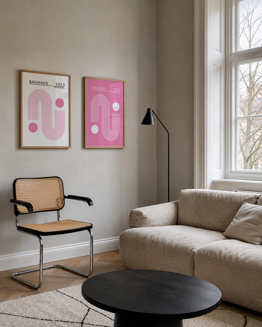 Lijnen en cirkel Posterset