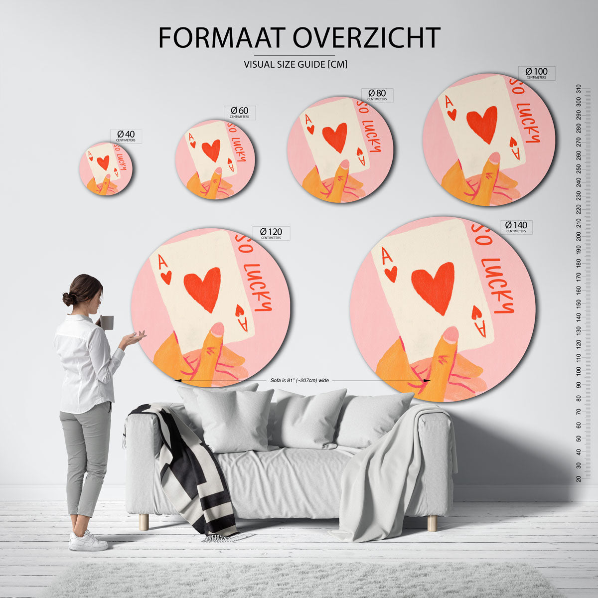 Kaart met hart Muurcirkel