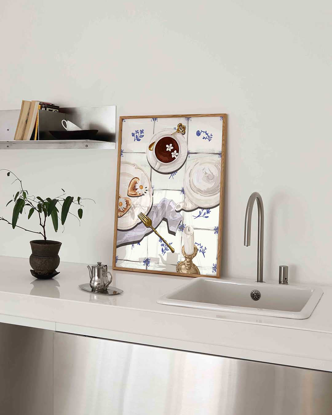 Ontbijt tafel Poster