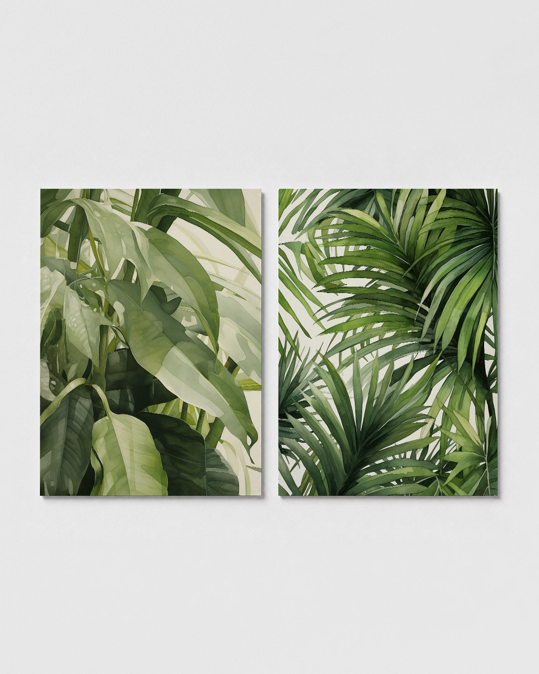 Groene bladeren harmonie Posterset