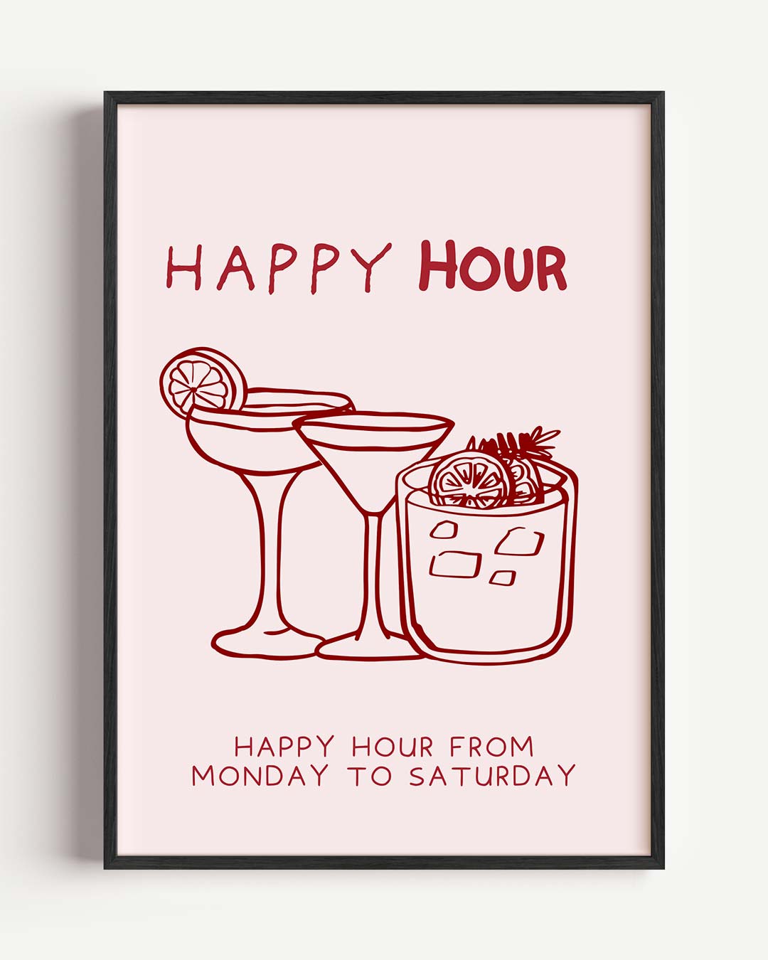 Gezellige Happy Hour Poster