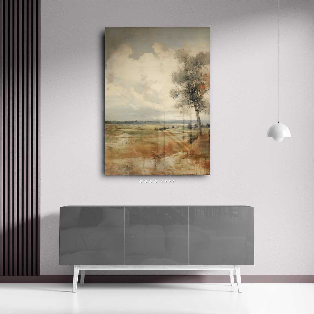 Landschap in Herfstsfeer Kunstwerk-canvas-dibond-plexiglas-wanddecoratie-WallArtistic