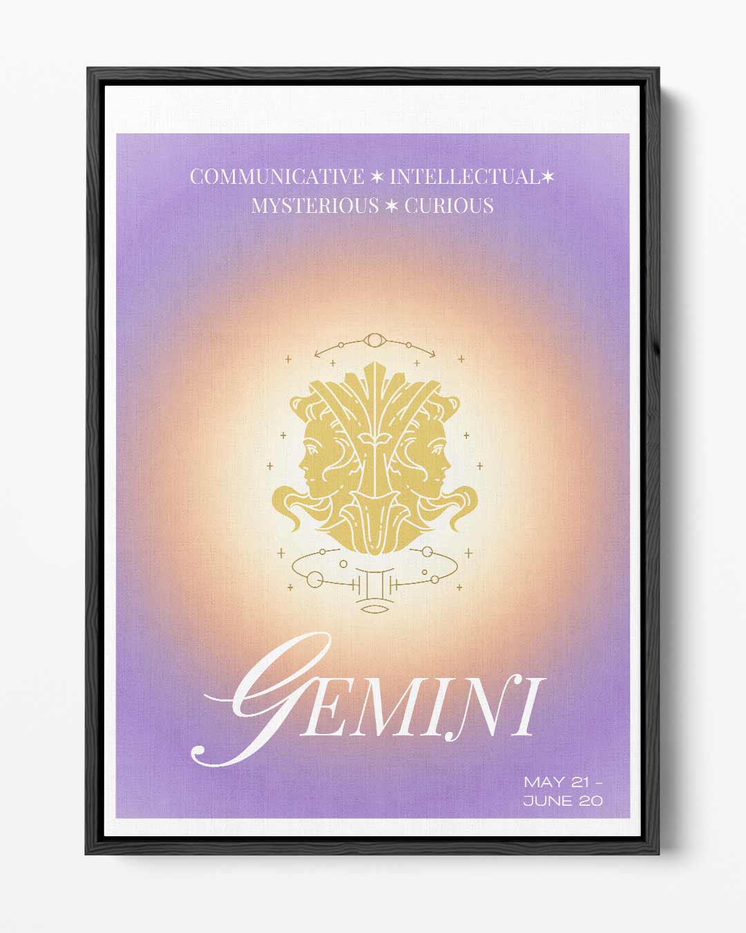 Steenbok Sterrenbeeld Poster Kunstwerk-canvas-dibond-plexiglas-wanddecoratie-WallArtistic