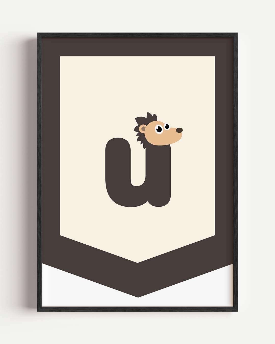 Schattige Egel Letterposter