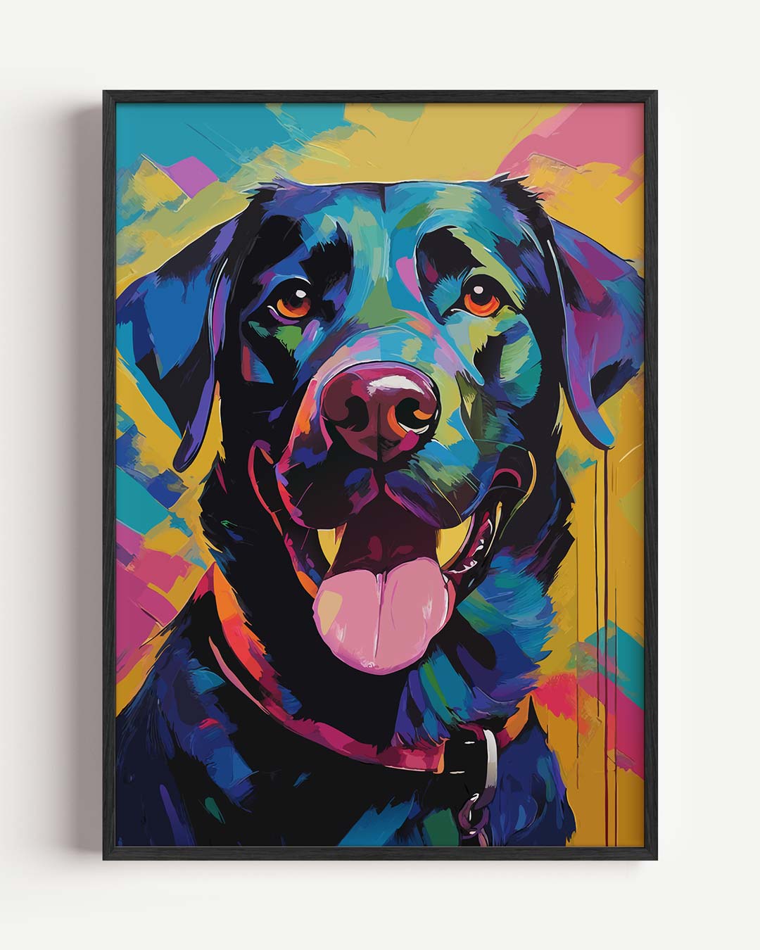 Kleurrijke Hond Vrolijkheid Poster