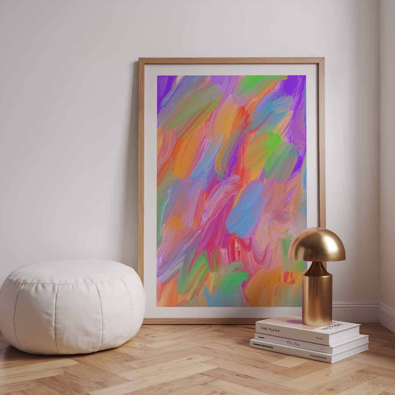 Kleurrijk Abstract Schilderij Poster
