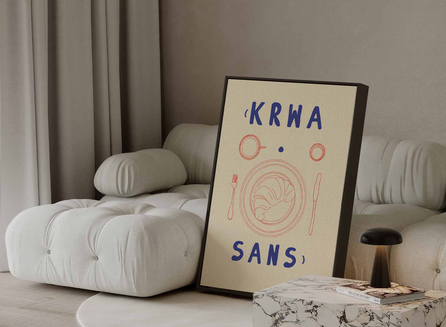 Ontbijt in Stijl Kunstwerk-canvas-dibond-plexiglas-wanddecoratie-WallArtistic