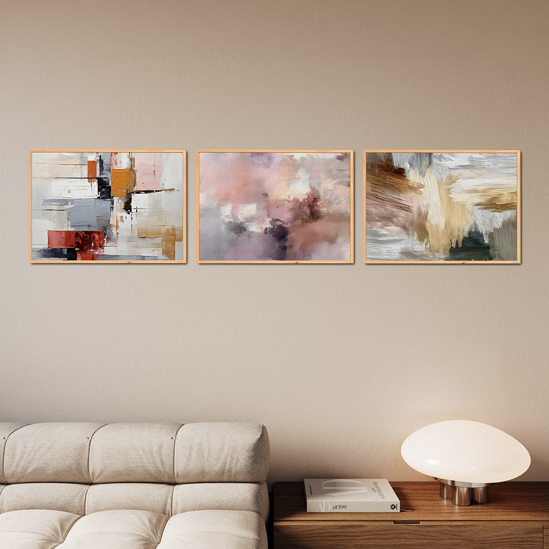 Kleurvlakken en lijnen Posterset