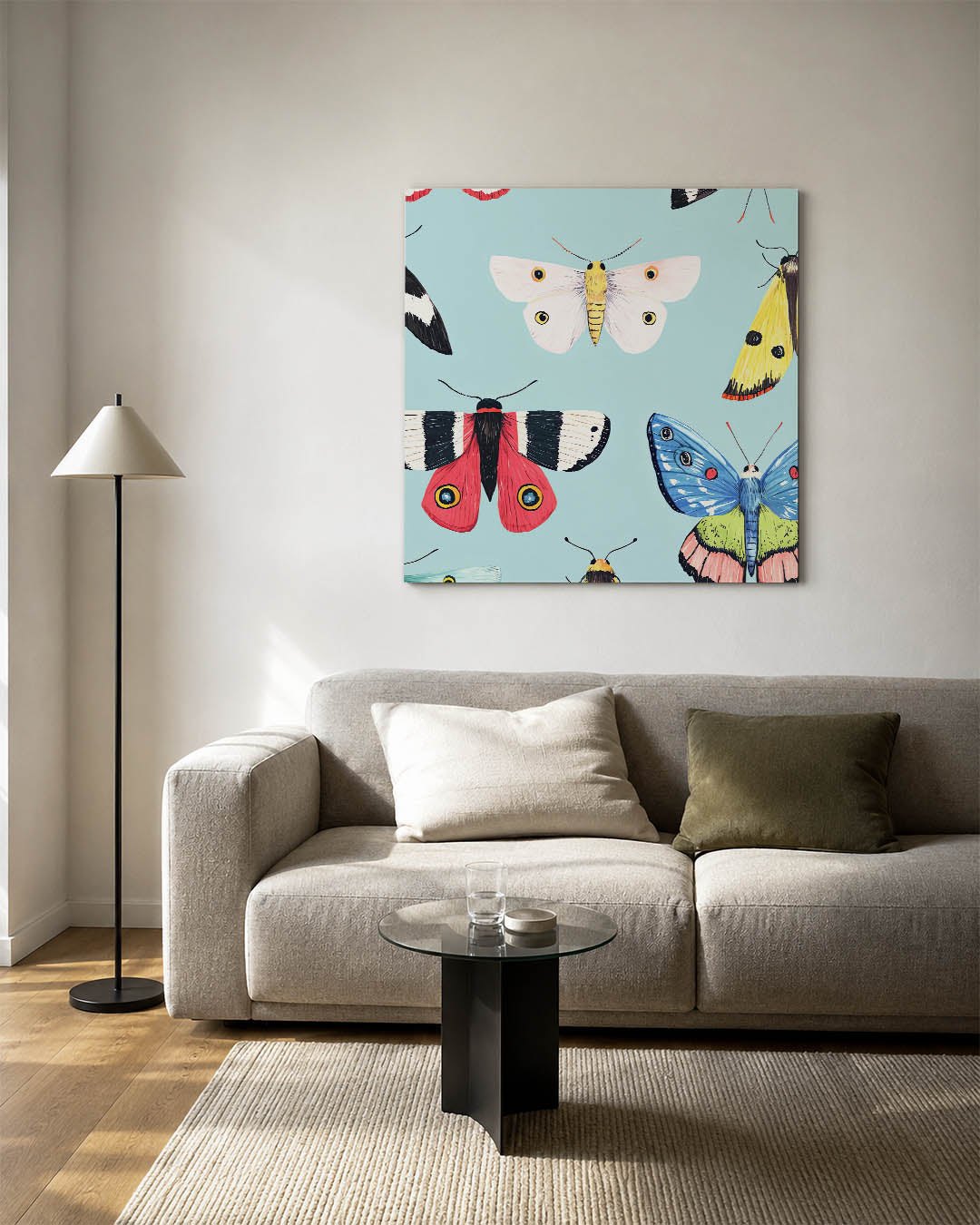 Vrolijke vlinders Kunstwerk