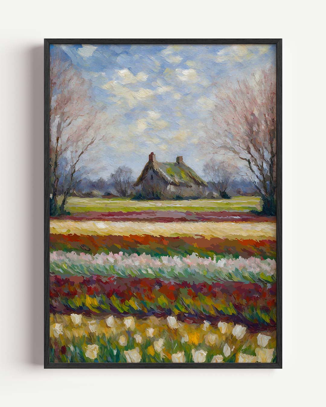 Nostalgisch Landidyll in de Lente Poster