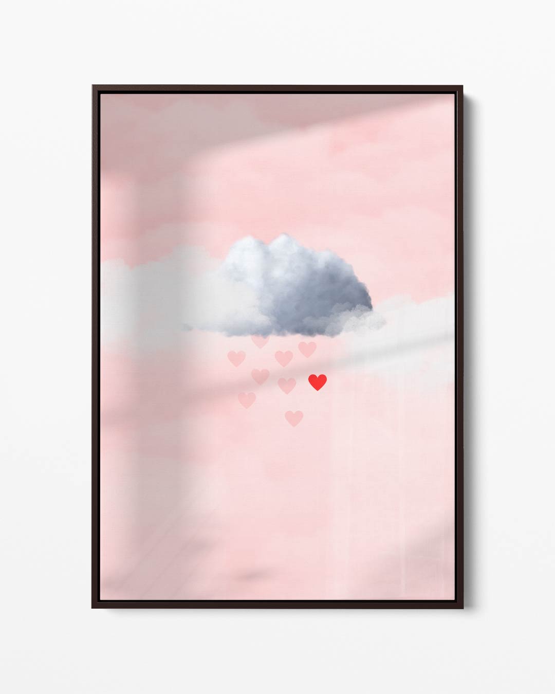 Luchtige Love Regen Kunstwerk-canvas-dibond-plexiglas-wanddecoratie-WallArtistic