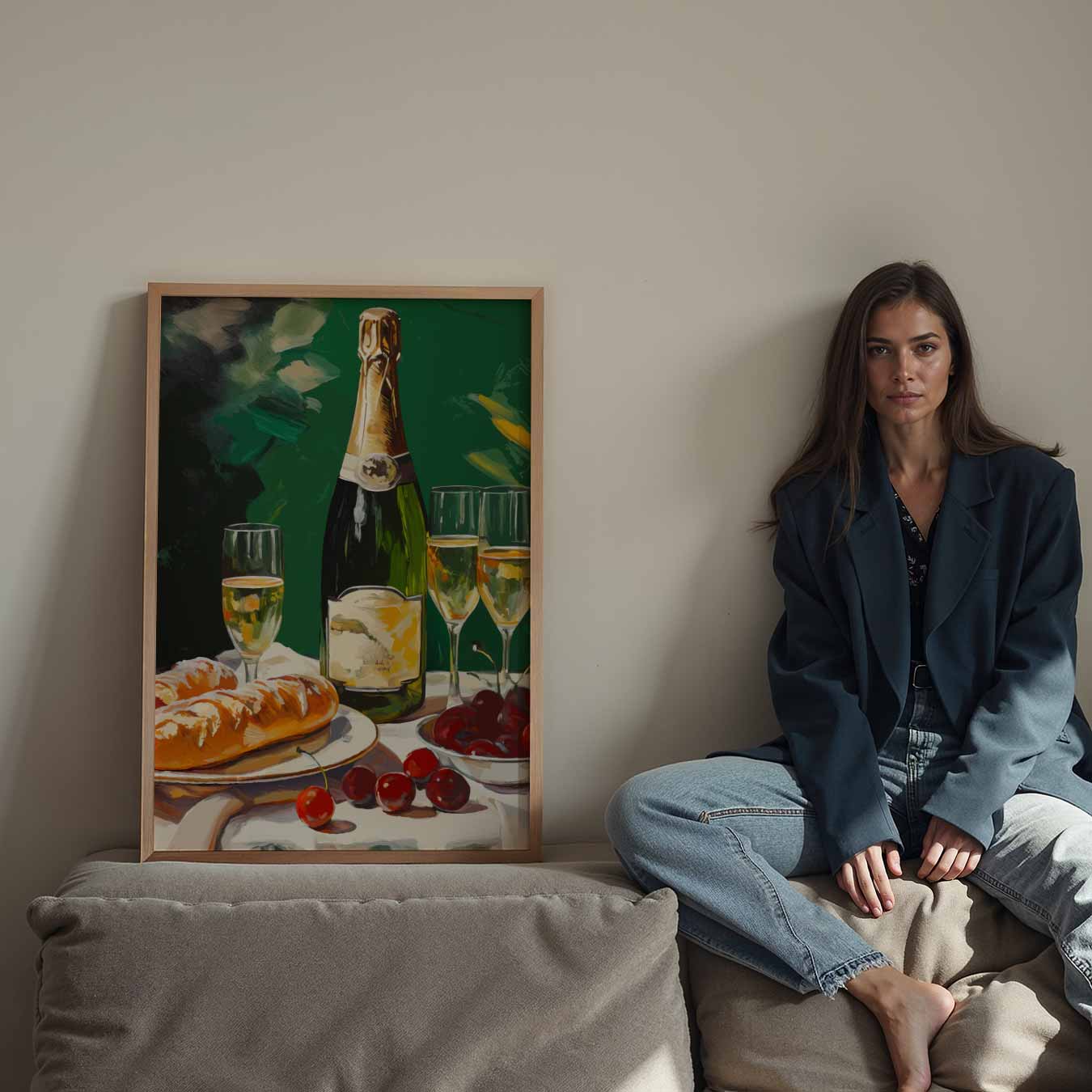 Luxe Champagne Brunch Poster
